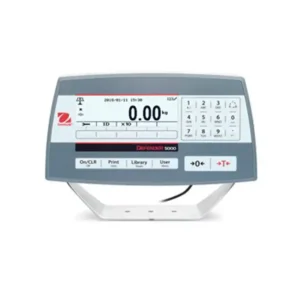 Indicador Ohaus Defender 5000 con pantalla gráfica y teclado numérico