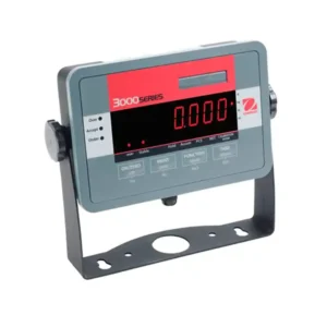 Indicador Ohaus serie 3000 con pantalla LED roja y carcasa metálica
