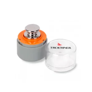Pesa OIML F1 Troemner con caja de protección transparente.