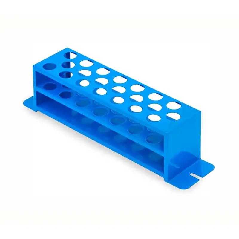 Gradillas para tubos de ensayo – Tamaño total (fijas y pivotantes)