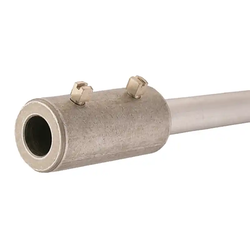 Conector de extremo a extremo para varillas de laboratorio 0–13 mm (aluminio)